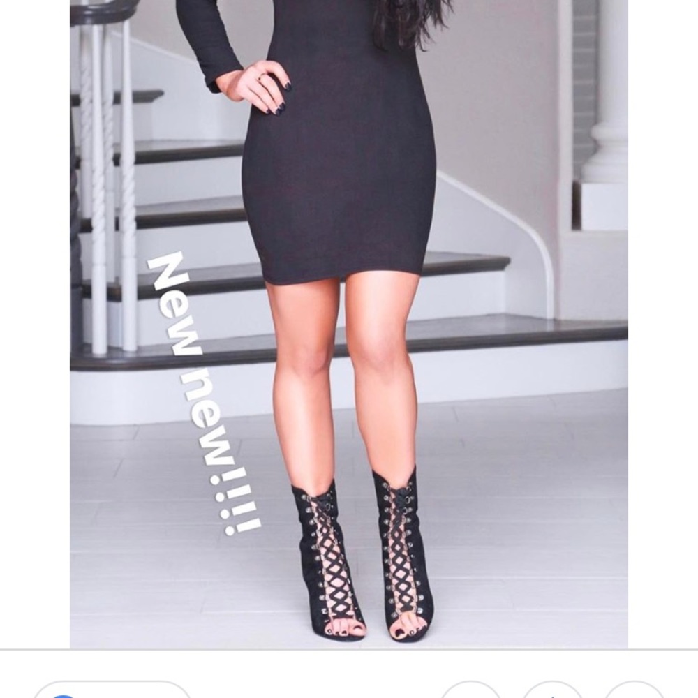 High heel booties